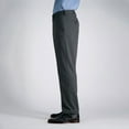 thumbnail image 3 of Men's Haggar® Premium Classic-Fit Flat-Front Stretch Suit Pants Color: Navy Herringbone Size: 42X30, 3 of 4