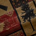 thumbnail image 5 of Manfei Wild Deer Blackout Curtains Set of 2 (52x84 Each),Safari Animal Moose Curtain,Red, 5 of 7