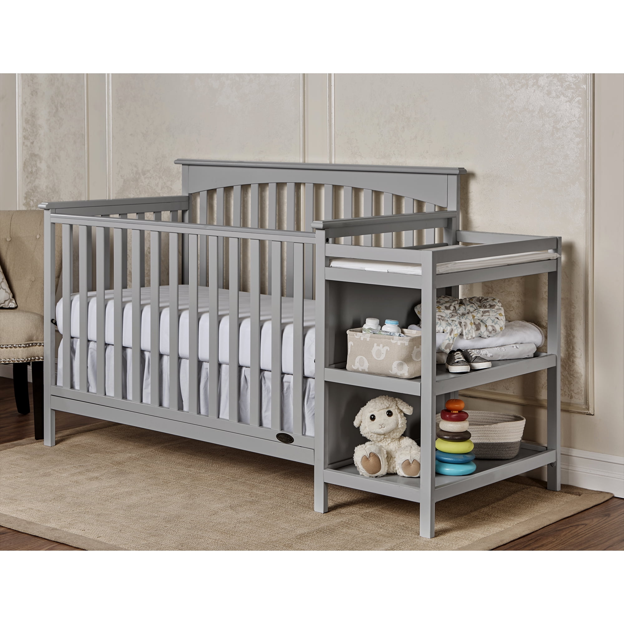 walmart baby beds with changing table