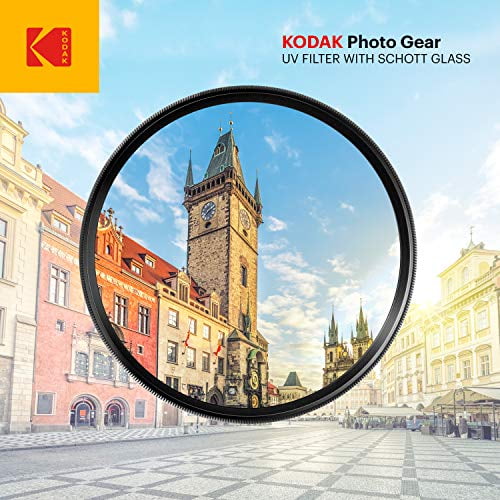 Slim 18-layer Coating Polished German SCHOTT Glass KODAK Ultraviolet Filter 43mm Premium UV Filter Absorbs Atmospheric Haze Protects Lens /& Improves Sharpness /& Contrast 99/% Light Transmittance