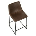 thumbnail image 6 of LumiSource Duke Industrial 26 in. Counter Stool - Set of 2, 6 of 9