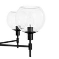 thumbnail image 4 of Hunter - Xidane 5-light Matte Black, Large Chandelier, Dimmable, Mid Century Modern Style, Round Shaped, for Bedrooms, Dining, Living Rooms - 19510, 4 of 8