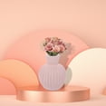 thumbnail image 5 of FUEENIRVA Pink Ceramic Vase Smooth Texture Home Office Decoration 1Pc, 5 of 6
