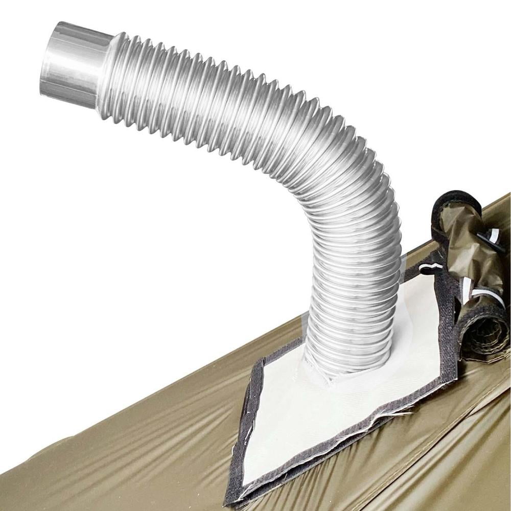 Ksruee Wood Stove Pipe Foldable Flue Stove Pipe Stainless Steel Smoke