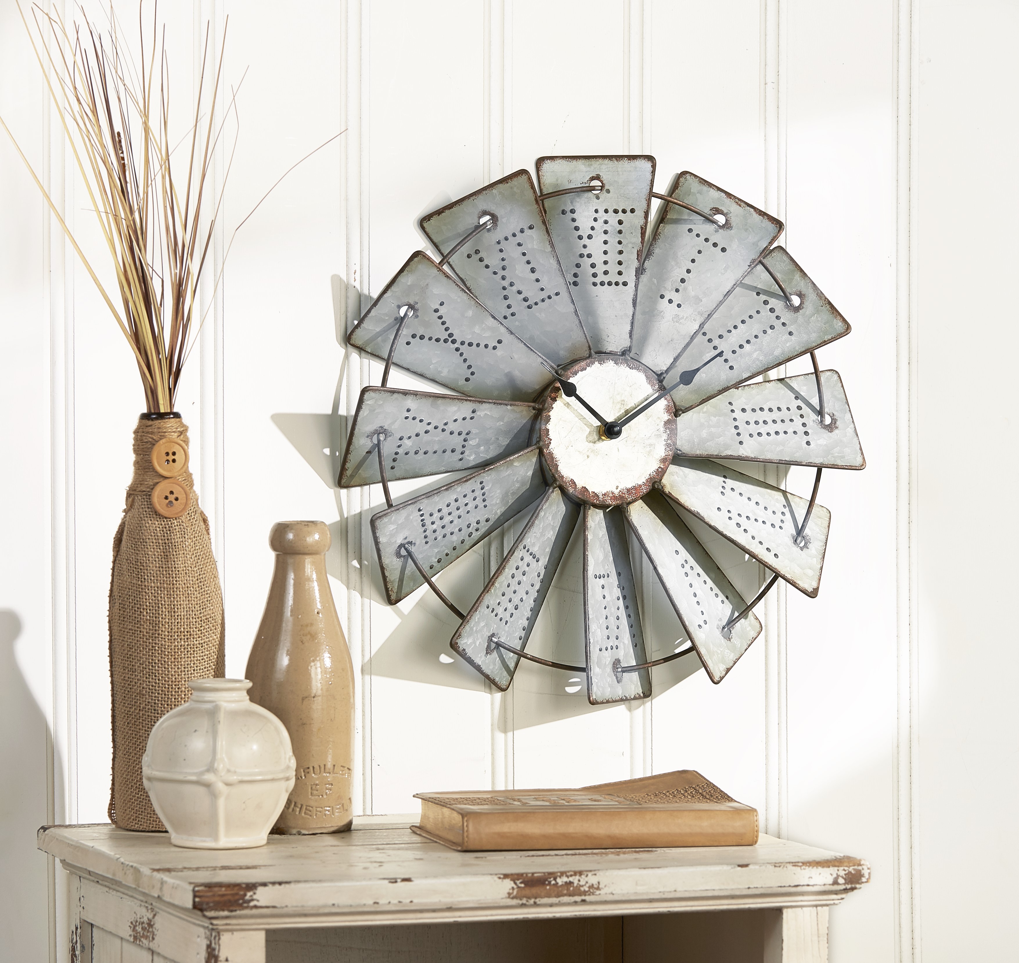Decorative Small Farmhouse Style Wall Clocks For The Kitchen