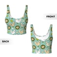 thumbnail image 6 of Rateoe Chicken Laying Eggs Print Womens' Sports Bras Scoop Neck Sports Vest- Padded U Back Seamless High Impact Support, 6 of 7