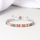 thumbnail image 4 of Pulsera de circonitas de color europeo y americano para mujer, cadena de tenis de cristal ajustable con diamantes, 4 of 5