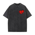 thumbnail image 3 of LIaqionyy Men’s Oversized T Shirts Cotton Casual Loose Drop Shoulder Short Sleeve Crew Neck Streetwear Tops, 3 of 5