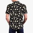 thumbnail image 5 of Xecao Daisy for Mens' Casual Short Sleeve Button-Down Polo Shirts for a Classic Golf Look, 5 of 9
