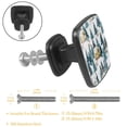 thumbnail image 2 of 4 Pcs Cabinet Handle Drawer Pulls Christmas Knobs with Screws Square Furniture Office Cabinet Knob Decoration, 2 of 5