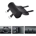 thumbnail image 5 of Bolsa de herramientas para motocicleta, bolsa universal de cuero para manillar, alforjas para motocicleta, bolsas para horquilla, bolsa para herramientas con 2 correas compatibles, negro, 5 of 5
