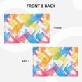 thumbnail image 4 of Linen Placemat With 18×12in Double Stitching Is Effectively Insulated And Foldable For Family Hotel Picnic Trips Aliceblue Tie-Dye Background Rainbow Colors (2) Six Piece, 4 of 8