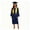 01 Dark Blue, variant on Women's Graduation Cap and Gown Set with Tassel & Stole for 2026 High School & College Bachelor