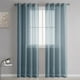 thumbnail image 1 of Cortinas semitransparentes azul marino, 98 pulgadas de largo, con parte superior de ojales, 1 of 7