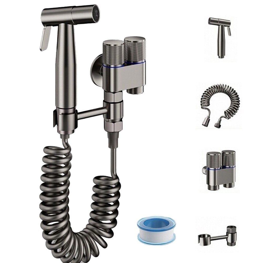 Dleadar Toilet High Pressure Flushing Nozzle Faucet Companion Bathroom Bidet Nozzle Set House