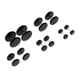 thumbnail image 2 of Pendientes de acrílico Sunnimix Tirador de tapón falso 5 pares negro, 2 of 7
