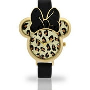 Disney Minnie Mouse Female Child Watch, Female Watch, Leopard Molded Head Strap