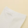 thumbnail image 5 of Elainilye Fashion Baby Leggings Unisex Baby Spring Fall Leggings Elastic Slim Full Length Pants For Newborn Boys Girls 0-18 Months,White, 5 of 5