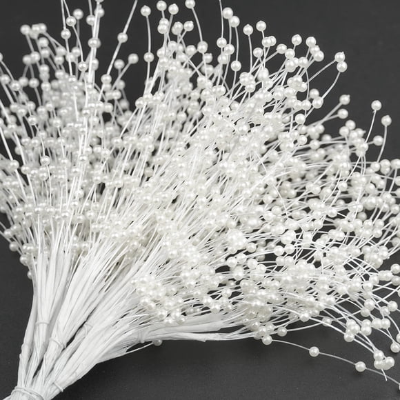 Palitos de Perlas JUXINGDAZYF 100 piezas Cuentas de 4 mm Cuerda de 25 cm
