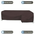 thumbnail image 2 of Covers & All Couch Cover, 12 Oz Polyester, Waterproof L Shape Sofa Cover, Tear & UV Proof Furniture Protector Cover with Handles & Air Pockets (Right Side Sofa, 90" x 120" x 33" x 35", Coffee), 2 of 7