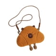 thumbnail image 4 of Capybara Shape Crossbody Bag Bag Adorable Soft Bold para vacaciones de compras de vacaciones Citas, 4 of 8