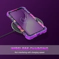 thumbnail image 7 of CASEFIV For Samsung Galaxy S25 FE Case,Glow in the dark Heavy Duty Shockproof Hard PC+Soft Silicone Drop Protective Women Girls Case for Galaxy S25 FE (2025),Purple Butterfly, 7 of 7