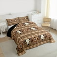 thumbnail image 3 of Homewish Western Bull Skull 3 Pieces Queen Comforter Set For Boys Girls,Tribal Aztec Ultra Soft Bedding Sets,Bohemian Hippie Theme Bedding Comforter Set,Super Cozy Room Decor,Reversible, 3 of 8