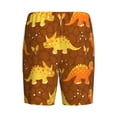 thumbnail image 2 of Lsque Dinosaurs and Leaves Mens Sleep Pajama Shorts,Short Pajama Pants, Cotton Ultra-Soft Knit-XX-Large, 2 of 9