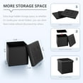 thumbnail image 2 of Storage Ottoman Toy Chest Folding Footrest Stool Seat .&#X.&#X.Linen Grey ( ), 2 of 7