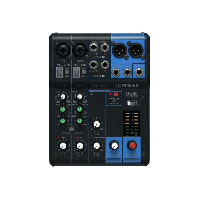 YAMAHA MG06 ミキサー 6チャンネル YAMAHA MG06 【6ch アナログミキサー】 ｜イケベ楽器店