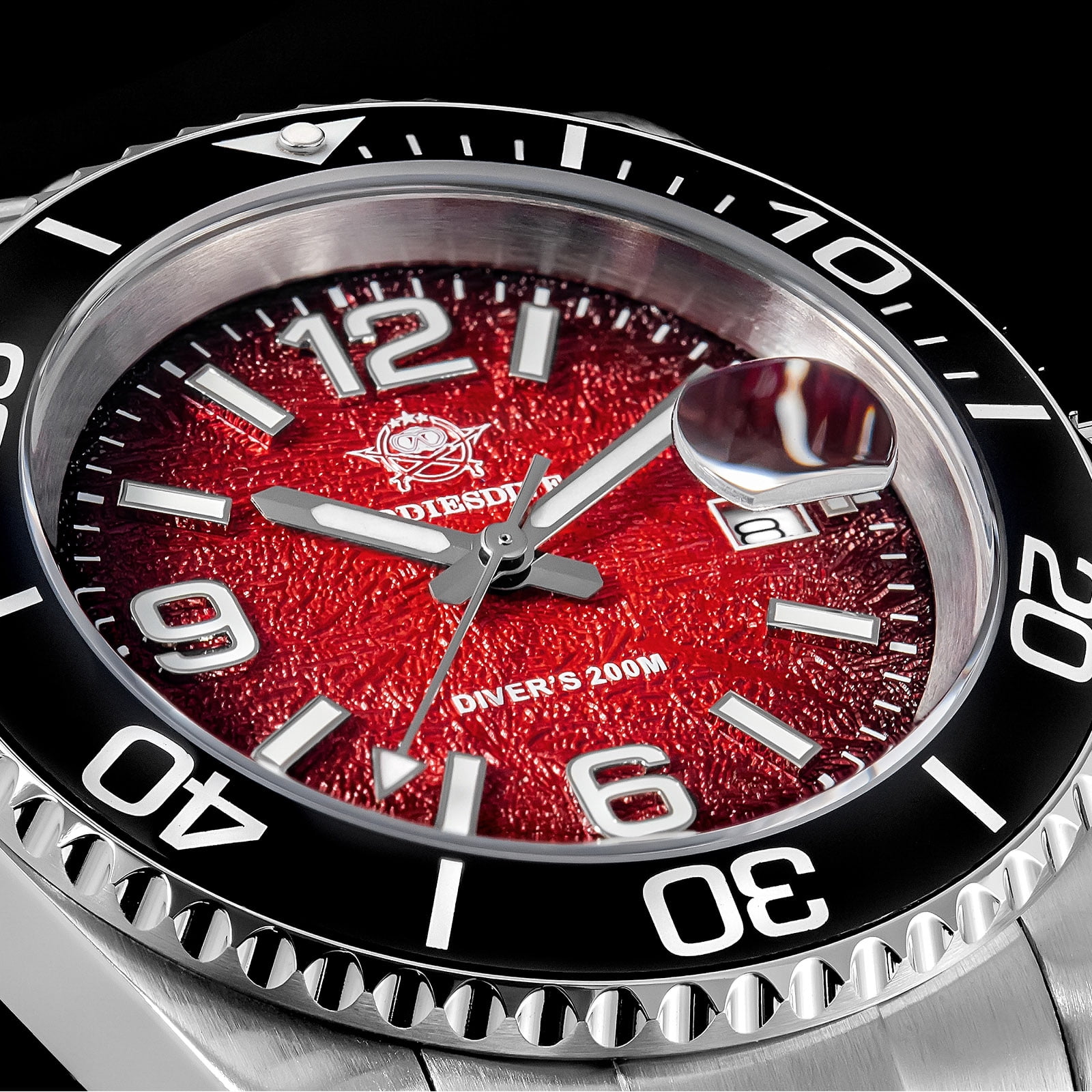ADDIESDIVE Men's Military Dive Watch -Japanese Quartz, 200m Waterproof, Luxury Quartz Watch Luminous 316L Steel Unidirectional Bezel Analog Watches for Men