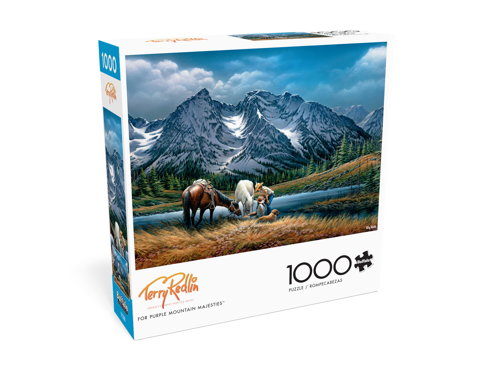 Buffalo Games 1000-Piece Terry Redlin For Purple Mountain Majesties Jigsaw Puzzle
