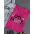thumbnail image 3 of Poo Mood - Funny Emoji Design Women's T-shirt, 3 of 4