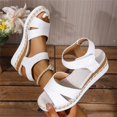 thumbnail image 5 of Willtoo Wedges Sandals for Women Open Toe Slingback Platform Wedges Sandal with Adjustable Ankle Strap Summer Slip On Arch Support Comfortable Walking Sandals Casual Dressy Beach Outdoor Sandal, 5 of 6
