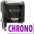 thumbnail image 1 of Self-Inking Chrono Stamp, Trodat Printy 4911, Press and Print Stamping, Impression Size 5/8" x 1-1/2", Up to 10,000 Impressions - Purple Ink, 1 of 10