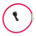 thumbnail image 2 of POINTERTECK USB Rechargeable Safe Warn LED Dog Collar Adjustable Silicone Collar Cut to Resize, 2 of 4