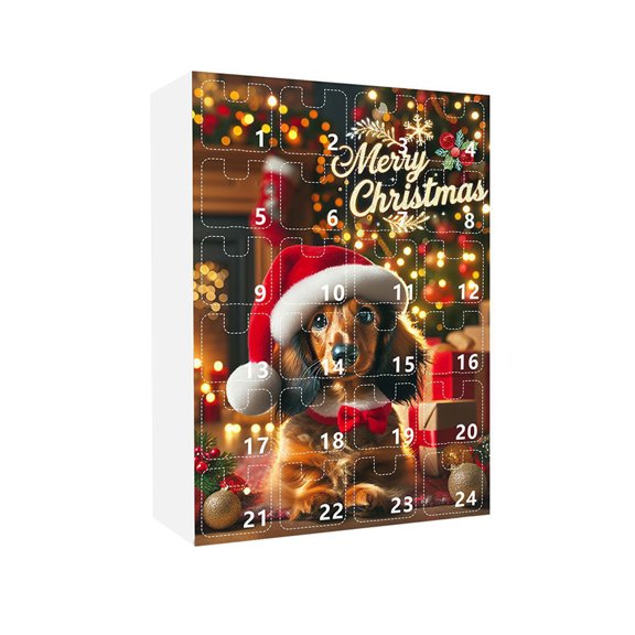 Calendario navideño de Adviento Naiovety para perros salchicha Colección de 24 días de regalos