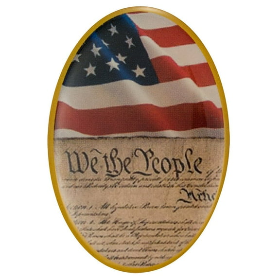 We the People Constitution and USA Flag Lapel Pins Set of 4 Pins