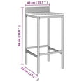 thumbnail image 4 of vidaXL 5 Piece Garden Bar Set Grey Poly Rattan&Solid Wood Acacia, 4 of 4