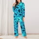 thumbnail image 2 of Balery World Turtle Day Conjunto de Pijama con Estampado para Mujer, Conjunto de Dos Piezas con Manga Larga, Ropa de Dormir Suave con Bolsillos, Pijamas Cómodos-Medium, 2 of 6