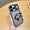 Black, variant on Magnetic for iPhone 17 Case with Kickstand [Compatible with MagSafe], Shockproof Magnetic Kickstand Slim Translucent Phone Cover for iPhone 17 Case with Ring Stand, Orange