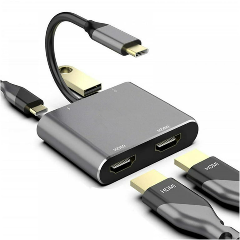 USB-C to Dual-HDMI Adapter, 4K 60Hz, PD - USB-C Display Adapters, Display  & Video Adapters