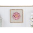 thumbnail image 1 of Cheungs 5437 Pink Flower with Frame, White Washed & Brown, 1 of 1