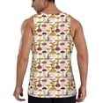 thumbnail image 3 of Haiem Mushroom Men Workout Tank Top Gym Bodybuilding Sleeveless Muscle T Shirts Athletic Tank Breathable Workout Shirt-Medium, 3 of 9