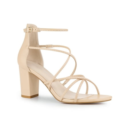 

Perphy Crisscross Strappy Strap Chunky Heel Sandals for Women