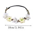 thumbnail image 6 of UNLLLL Silk Floral Headband, Ladies Flower Hair Hoop with Small Gesang and Rose, Soft Breathable Fabric Hairband, for Wedding Photography Party Travel Accessories (White), 6 of 6