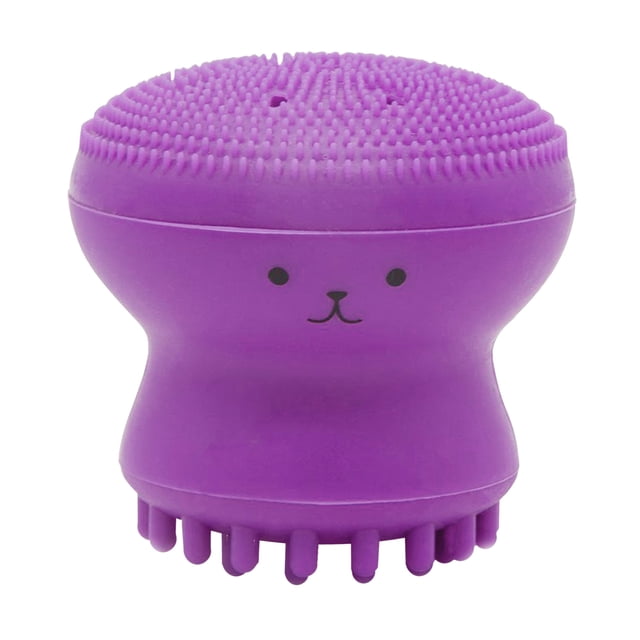 Belleza Linda de de silicona suave pa maquillaje nte acné puntos negros fresco regalo acné - Púrpura Sunnimix cepillo de limpieza facial de silicona
