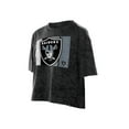 thumbnail image 2 of Women's New Era Black Las Vegas Raiders Boxy Cropped Sport Night Mineral Wash T-Shirt, 2 of 5