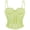 🔥 Green, variant on Body Shaper for Women Shapewear Women Tight Fitting Fishbone Corset Eyelash Lace Shoulder Strap Corset Straps Tank Soft and Comfortable for Work & Office Green M
