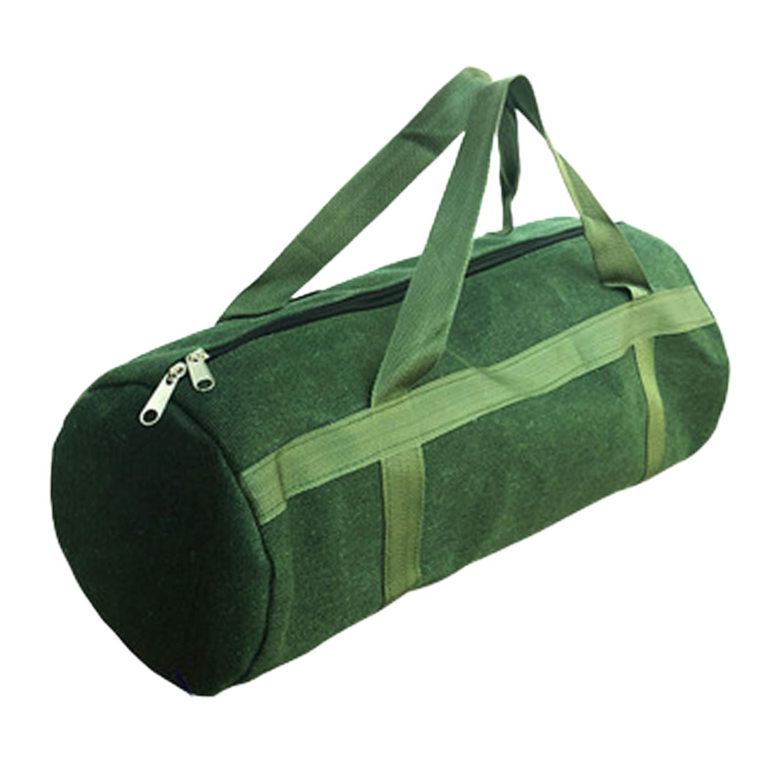 oshhnii Canvas Tool Bag Easy to Carry with Handle Thick Storage Wide Mouth Tool Tote for 60x24cm